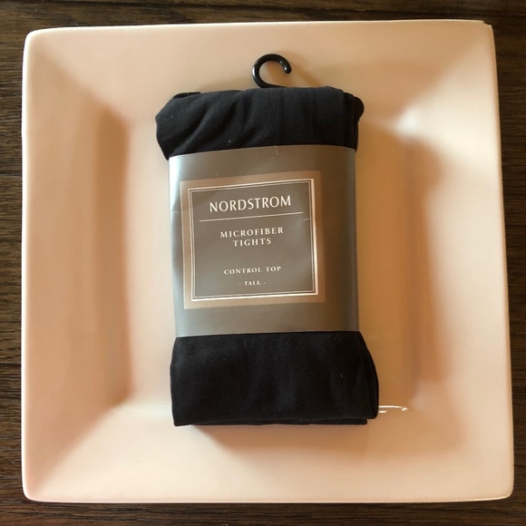 Nordstrom Accessories - Nordstrom Microfiber Tights NWT Jet Black Tall